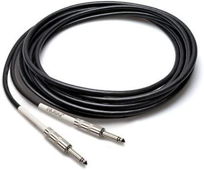 Hosa GTR-205 Straight to Straight Guitar Cable, 5 Feet , Black