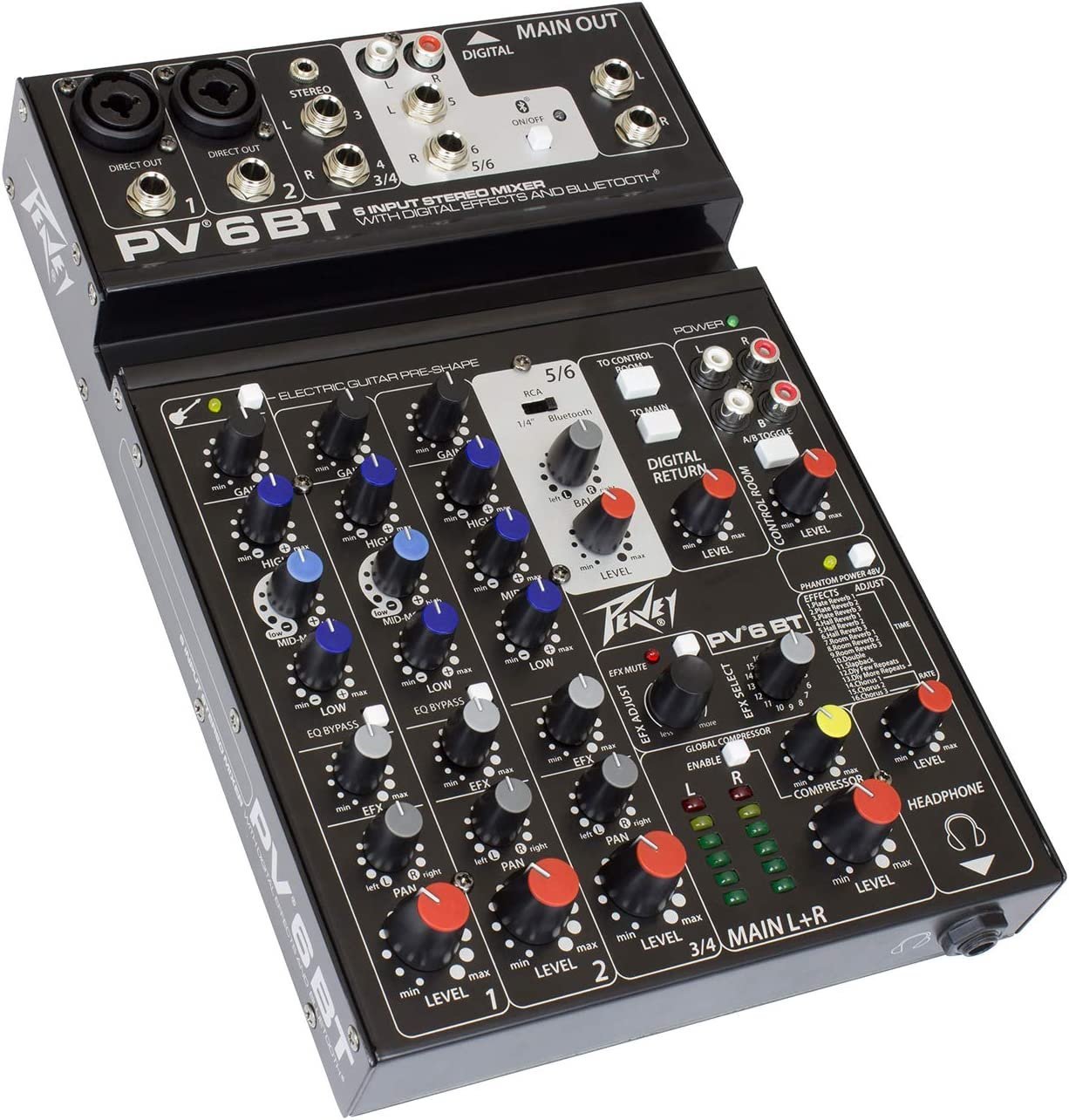 Peavey PV 6 Mixer with Bluetooth