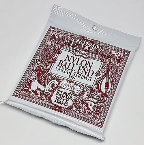 Ernie Ball Ernesto Palla Black & Gold Ball-End Nylon Classical Guitar Strings, 28-42 Gauge (P02409)