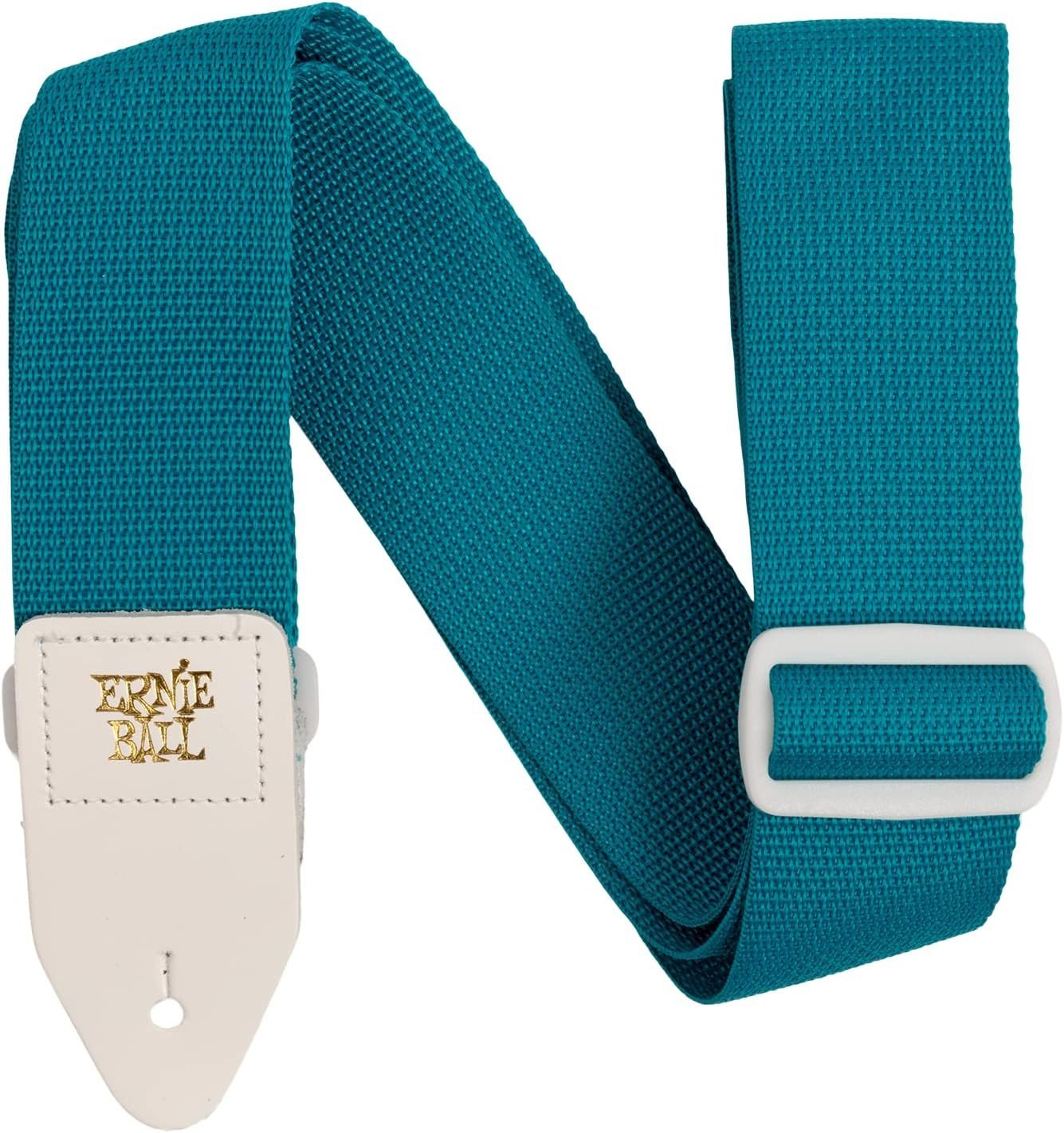 Ernie Ball Polypro Guitar Strap, Teal with White (P05349)