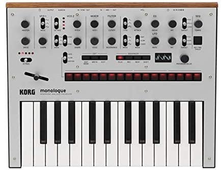 Korg Monologue Monophonic Analog Synthesizer with Presets-Silver (MONOLOGUESV)