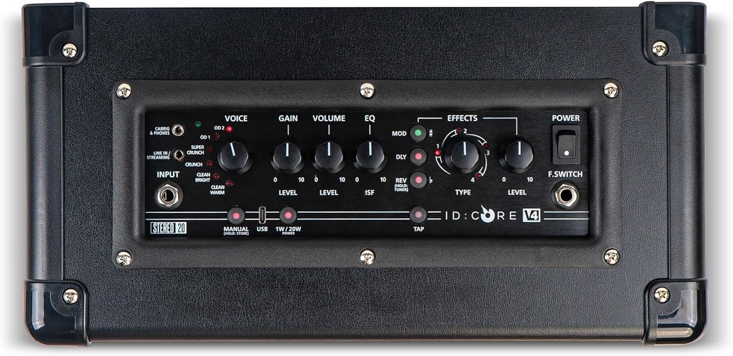 Blackstar ID:Core V4 Stereo 20 - 20-watt 2x5 inch Digital Combo Amp w/ Power Reduction and 4-channel USB-C Output