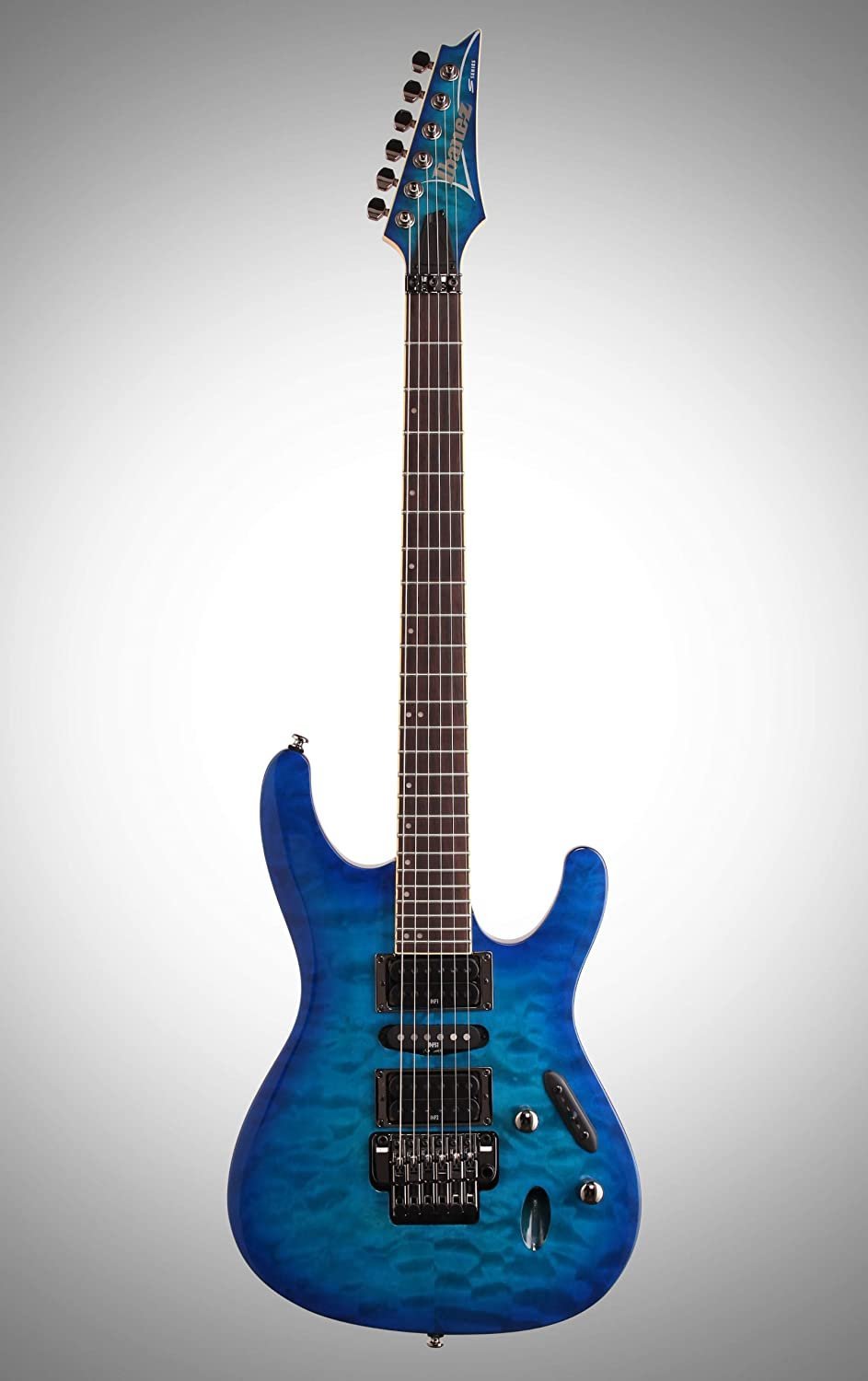Ibanez S670QM S Series Electric Guitar Sapphire Blue