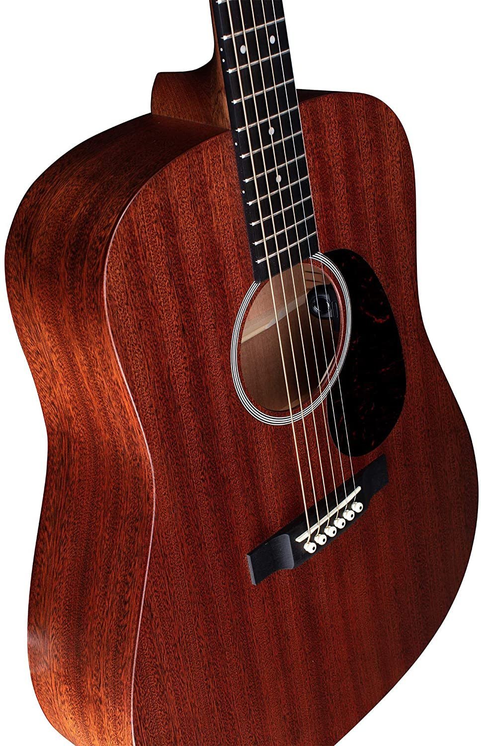 Martin Guitar Road Series D-10E Acoustic-Electric Guitar with Gig Bag, Sapele Wood Construction, D-14 Fret and Performing Artist Neck Shape with High-Performance Taper