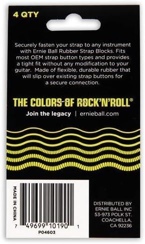 Ernie Ball Strap Blocks, Rubber (P04603)