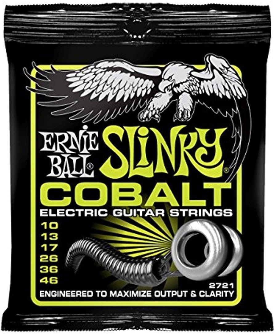Ernie Ball Regular Slinky Cobalt Electric Guitar Strings - 10-46 Gauge