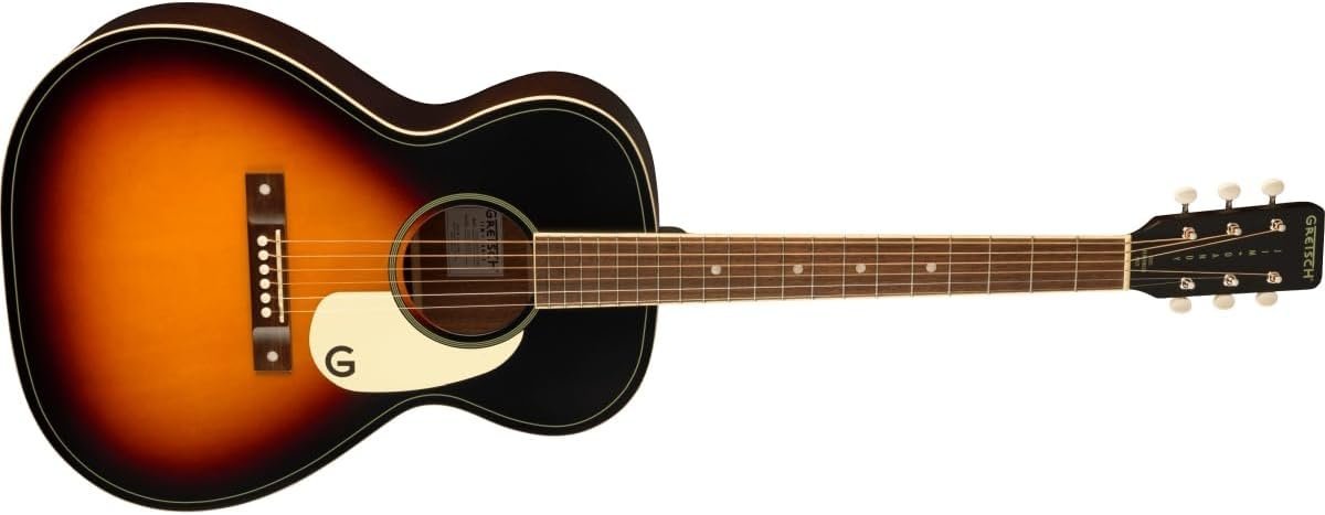 Gretsch Jim Dandy Concert 6-String Right-Handed Acoustic Guitar with X-Braced Body and Walnut Fingerboard (Rex Burst)