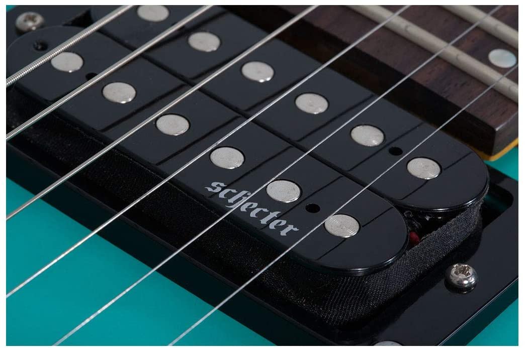 Schecter C-6 Deluxe 6-String Electric Guitar (Right-Hand, Satin Aqua)