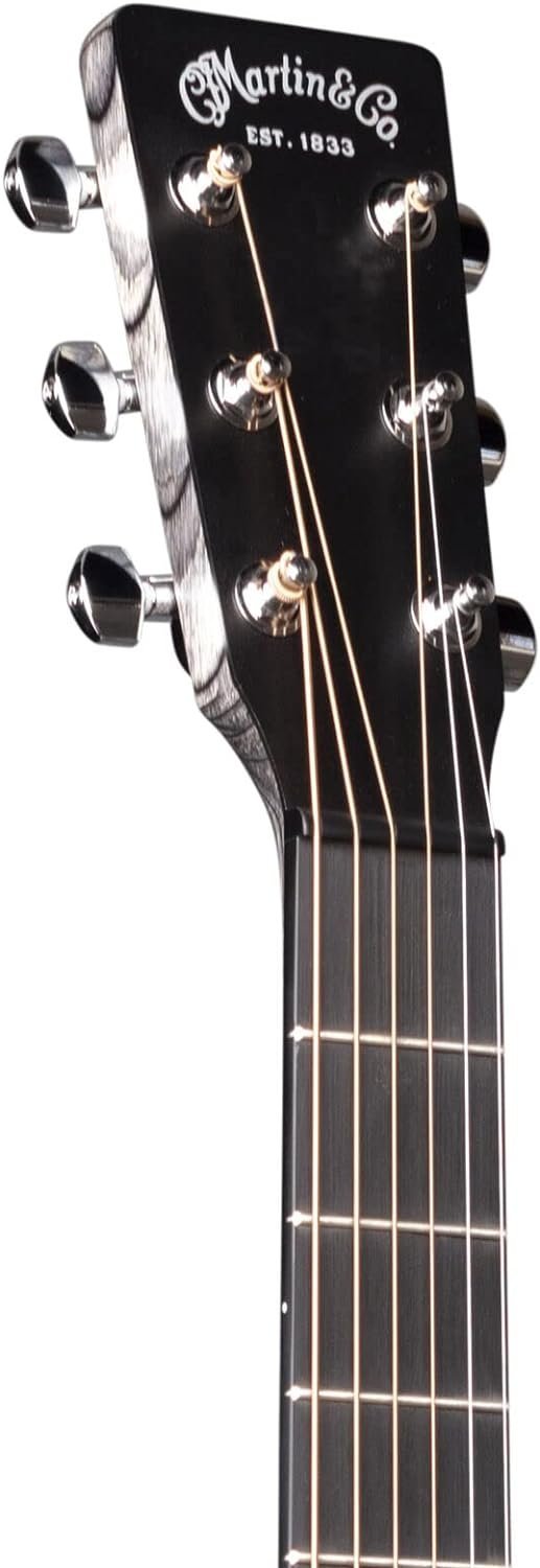 Martin Guitars DX Johnny Cash Signature Edition Acoustic-Electric Guitar with Gig Bag, HPL Construction, Modified D-14 Fret, Performing Artist Neck