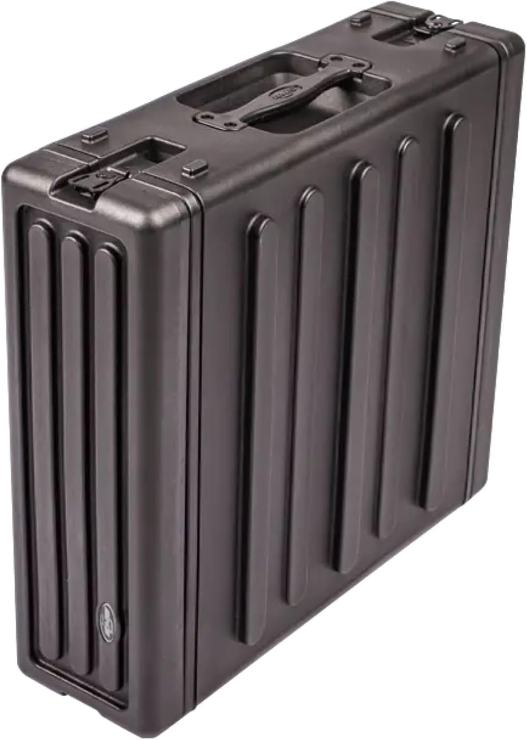 SKB 3U Roto Rack Case - Durable Polyethylene Gear Protector, Stackable, Waterproof with Twist Latches & Rubber Feet for Musicians, Black