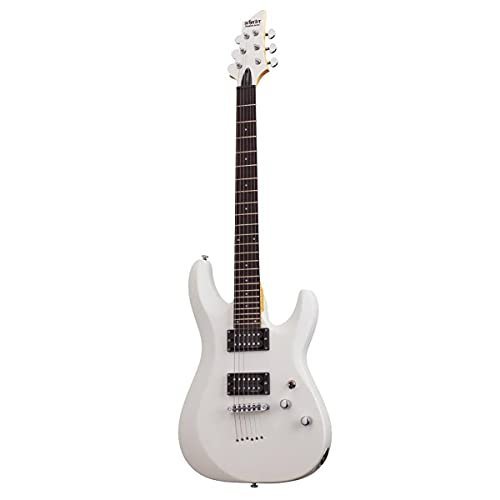 Schecter 432 C-6 Deluxe Solid-Body Electric Guitar, Satin White