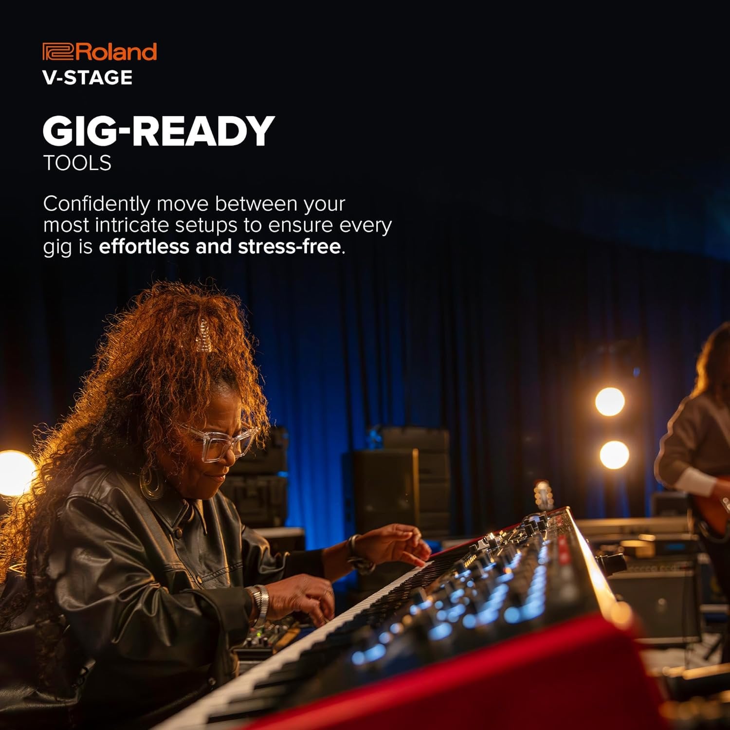 Roland V-STAGE 76 | Premium 76-Key Semi-Weighted Digital Keyboard | Ideal for Synth-Focused Players | Four Independent Sound Engines | Advanced Modeling Technology & Sound Customization