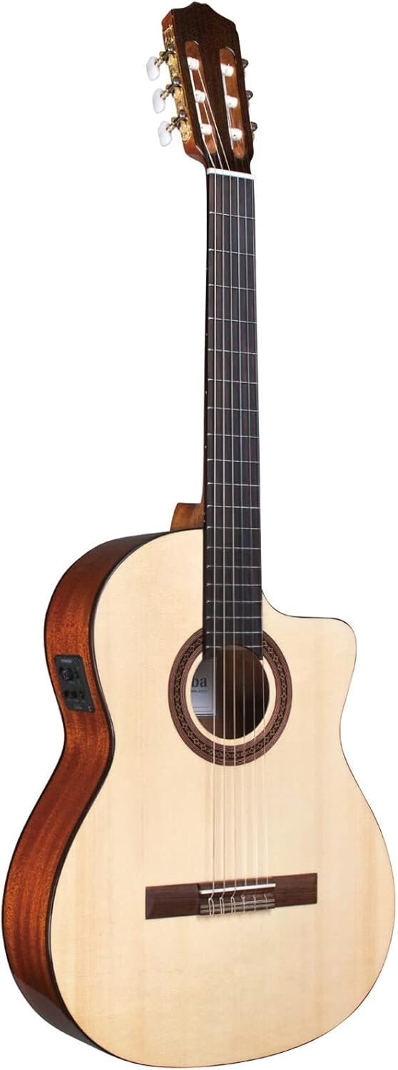 Cordoba C5-CE SP Classical Cutaway Acoustic-Electric Nylon String Guitar, Iberia Series