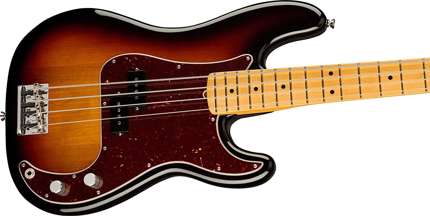 Fender American Professional II Precision Bass, 3-Color Sunburst, Maple Fingerboard