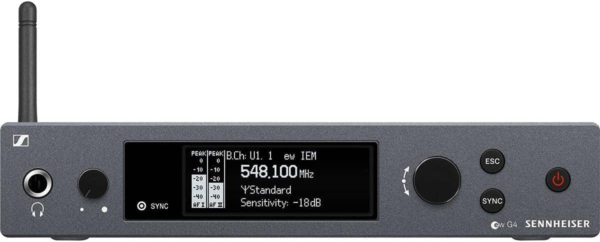 Sennheiser Pro Audio Sennheiser ew IEM G4-Twin-G in Ear Monitor System w/ 2 Belt Packs Range (566-608Mhz), Dual Beltpack