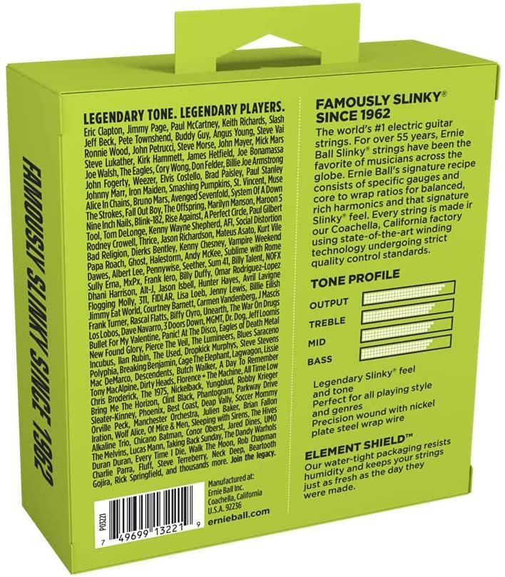 Ernie Ball Regular Slinky Electric Guitar Strings 3-Pack - 10-46 Gauge (P03221)