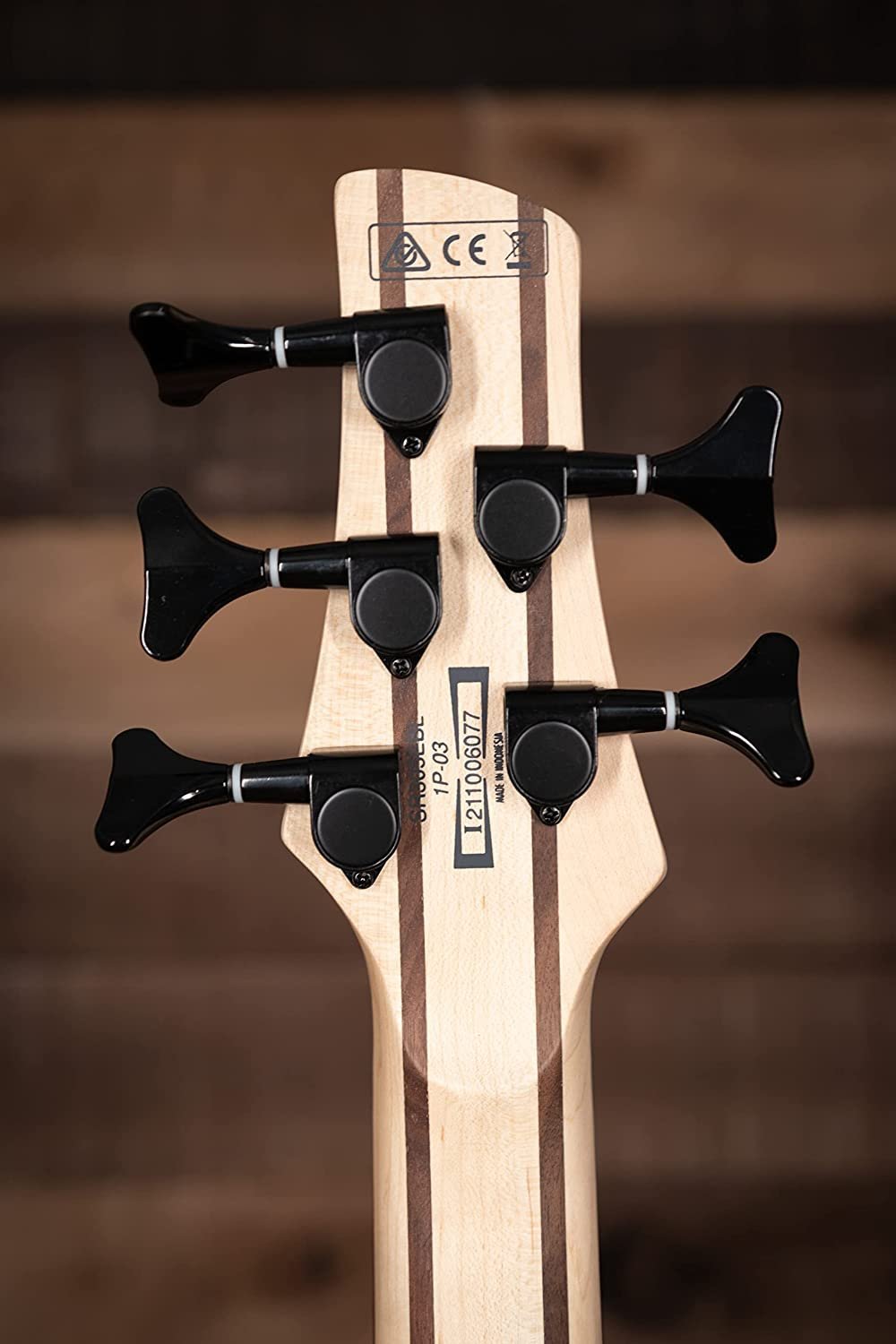 Ibanez Standard SR305EBL Left-handed Bass Guitar - Weathered Black