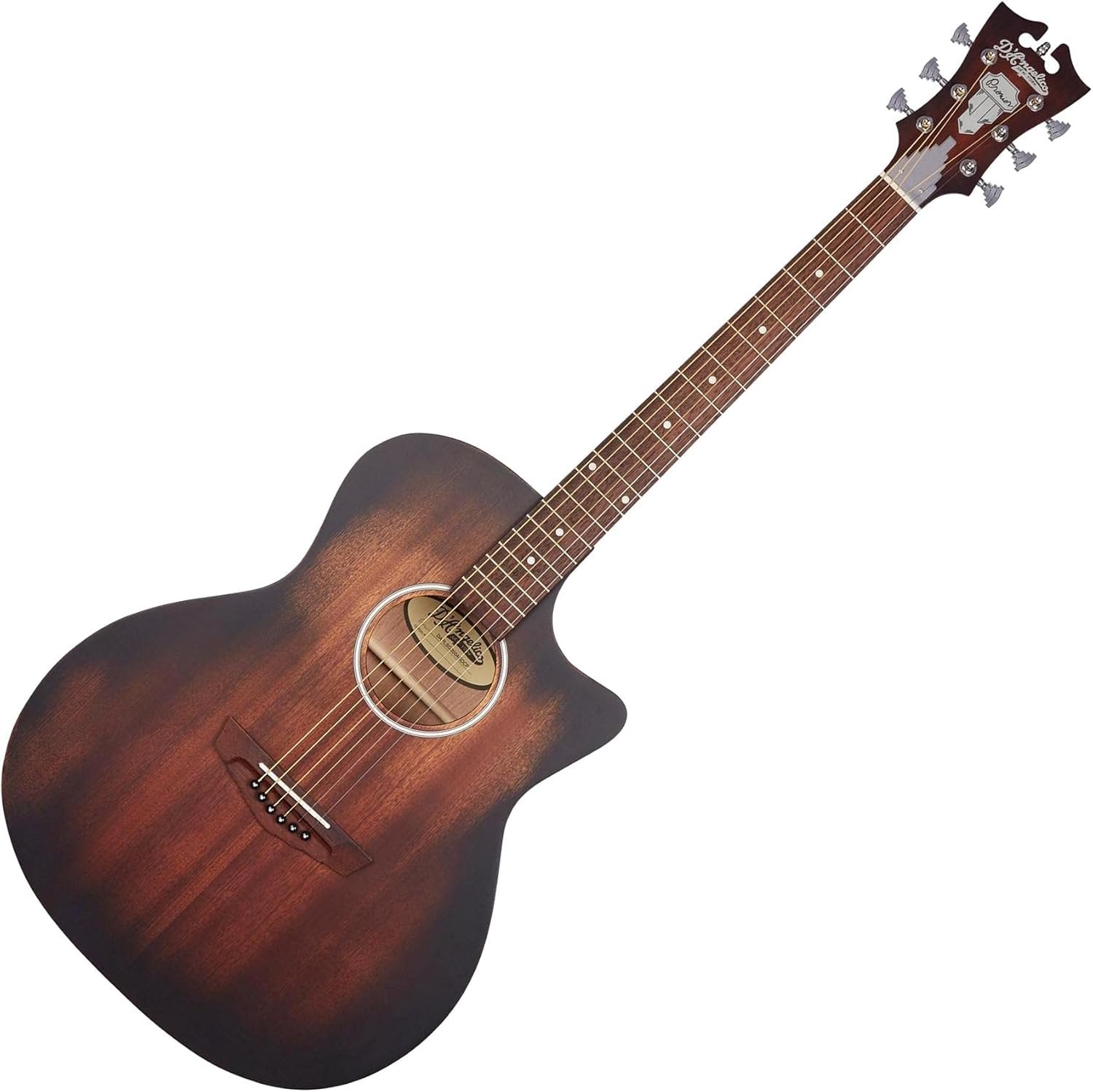 D'Angelico Premier Gramercy LS Grand Auditorium CE, Aged Mahogany