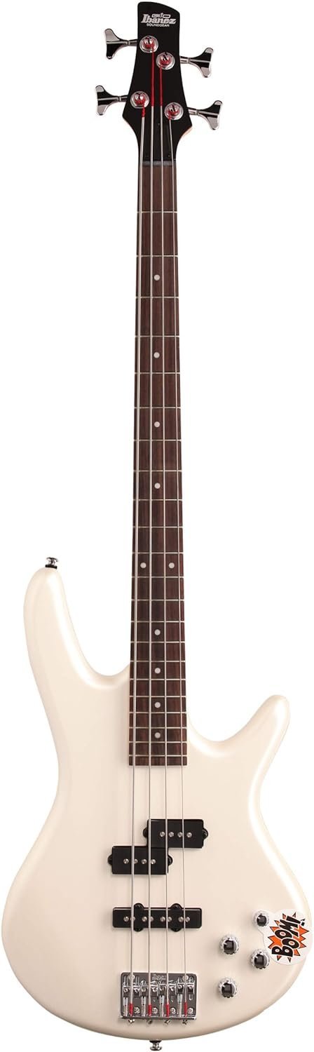 Ibanez 4 String Bass Guitar, Right Handed, Pearl White (GSR200PW)