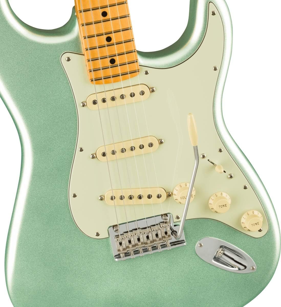 Fender 6 String Solid-Body Electric Guitar, Right, Surf Green (0113902718)