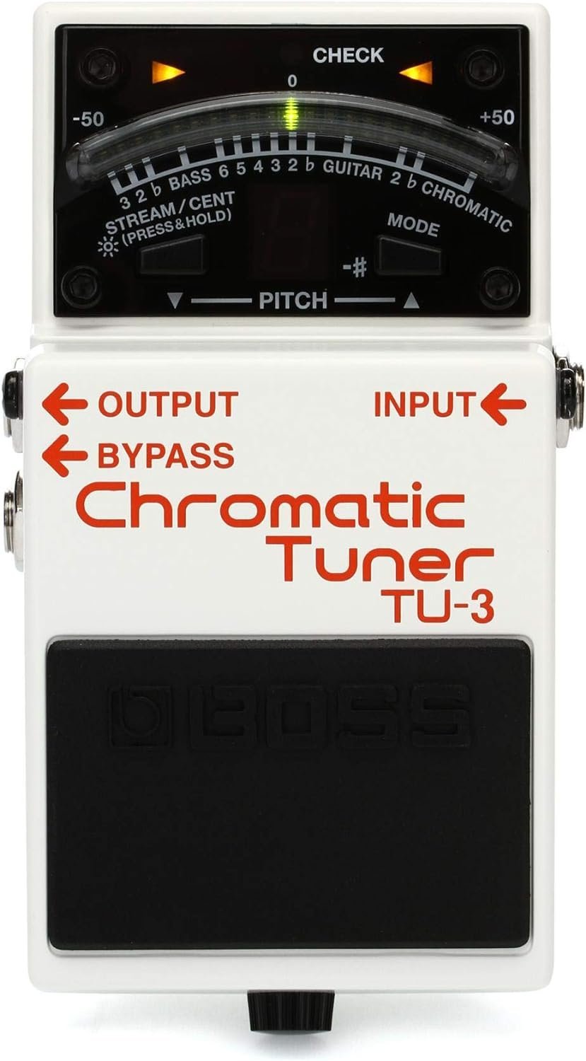 Boss TU-3 Chromatic Tuner Pedal with Bypass