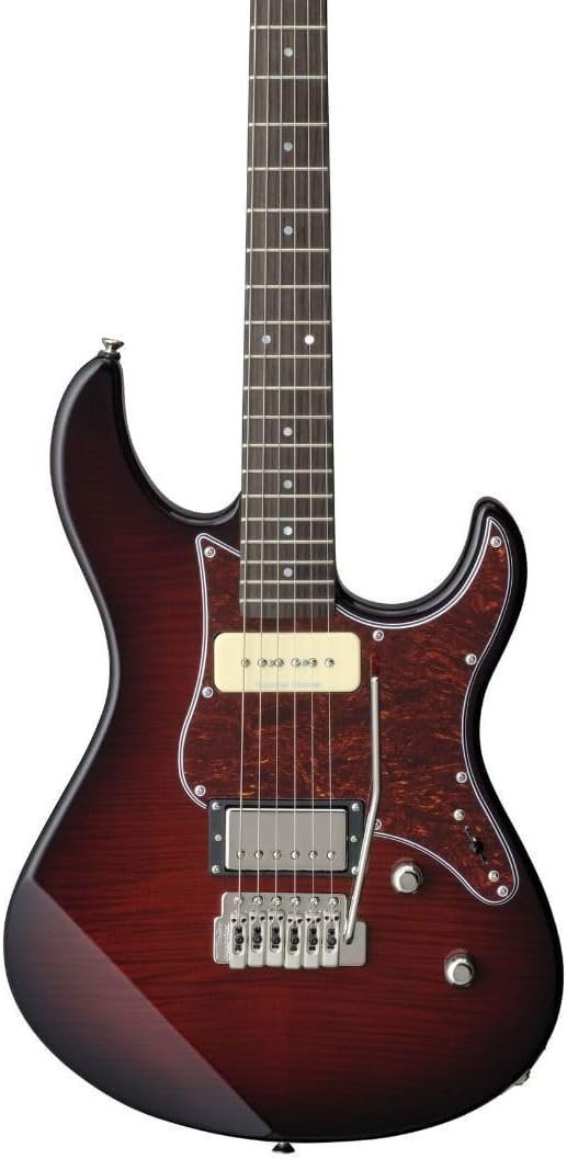 Yamaha Pacifica PAC611VFM DRB Solid-Body Electric Guitar, Dark Red Burst