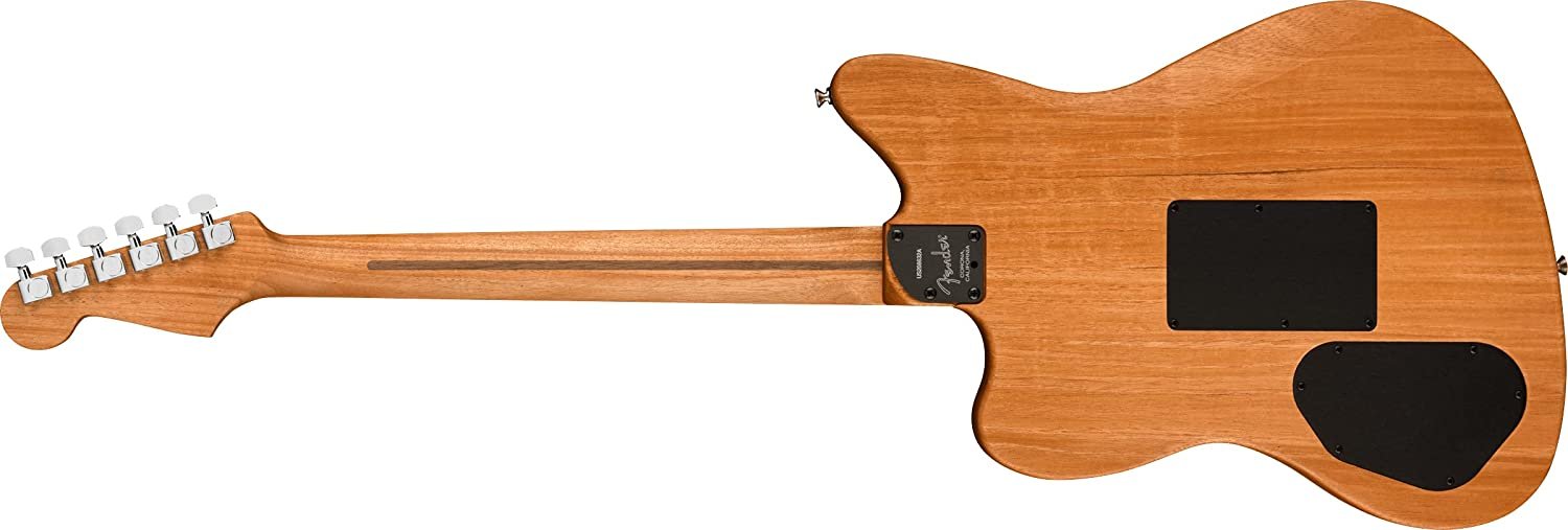 Fender American Acoustasonic Jazzmaster Acoustic Electric Guitar, Ocean Turquoise, Ebony Fingerboard, with Gig Bag