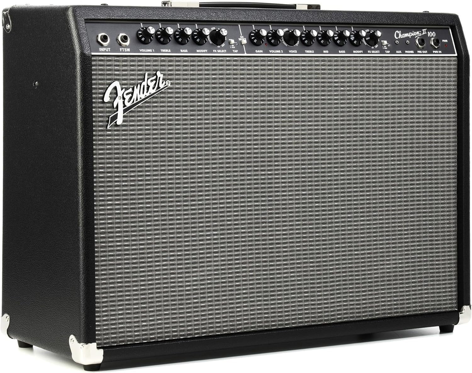 Fender Champion II 100 Guitar Amp, 100 Watts, with 2-Year Warranty, Features 15 Built-In Effects Models
