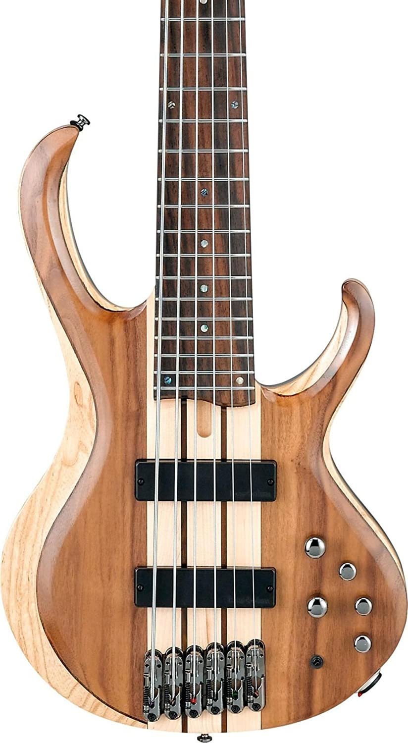 Ibanez BTB746 6-String Electric Bass Guitar Low Gloss Natural
