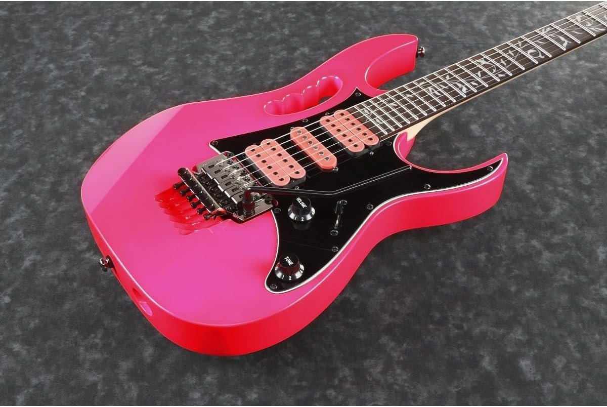 Ibanez Steve Vai Signature JEMJRSP Electric Guitar, Rosewood Fretboard, Pink