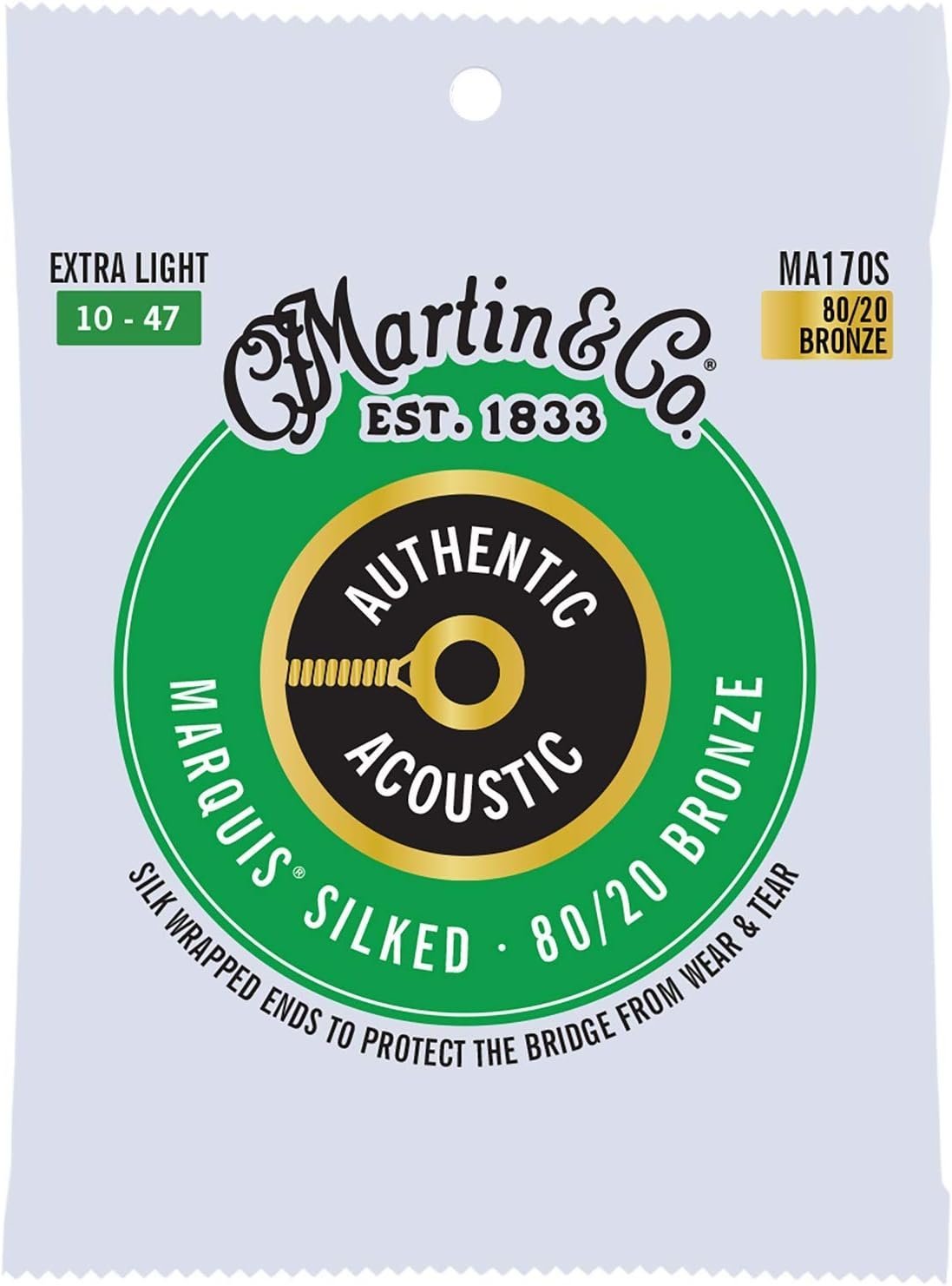 Martin Authentic Acoustic Guitar Strings - Marquis Silked.