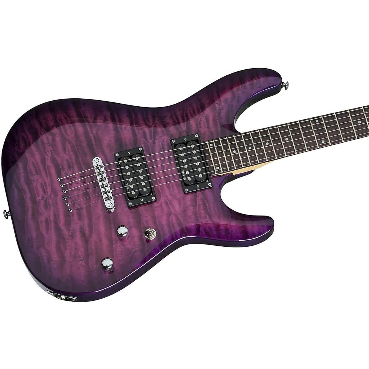 Schecter C-6 Plus Solid-Body Electric Guitar, EM