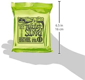 Ernie Ball Regular Slinky Electric Guitar Strings 3-Pack - 10-46 Gauge (P03221)
