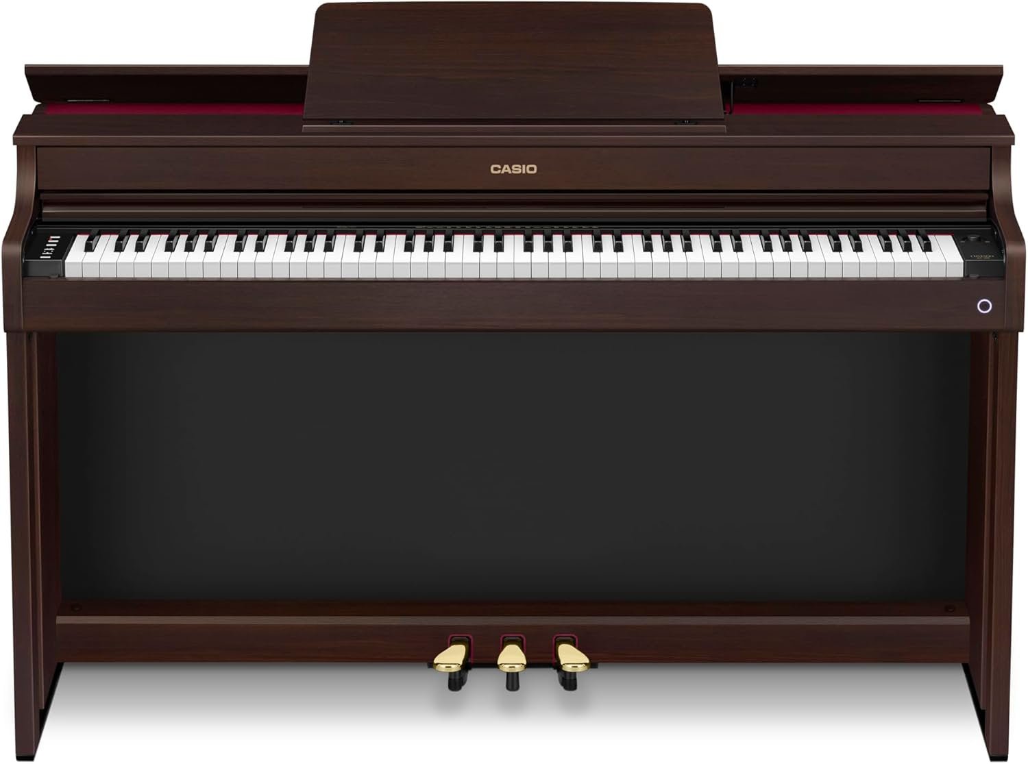 Casio CELVIANO AP-300 Console Digital Piano, with 88 Weighted Keys, 19 Tones, 40W Speaker System, Bluetooth Audio/MIDI, USB, Rosewood Finish (AP-300BN)