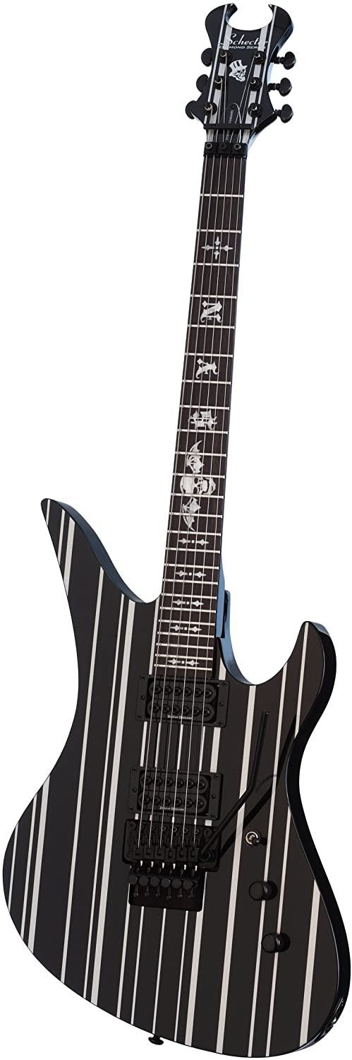 Schecter Synyster Gates Standard Electric Guitar Gloss Black with Silver Pinstripes