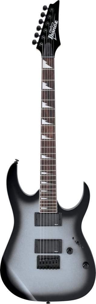 Ibanez GRG 6 String Solid-Body Electric Guitar, Right, Metallic Gray Sunburst, Full (GRG121DXMGS)
