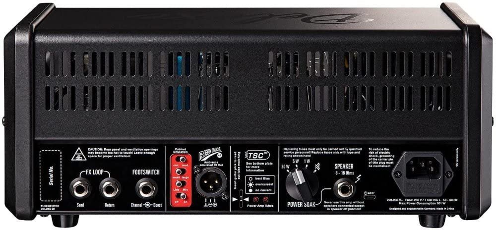 Hughes & Kettner TubeMeister 20 Deluxe Head Black