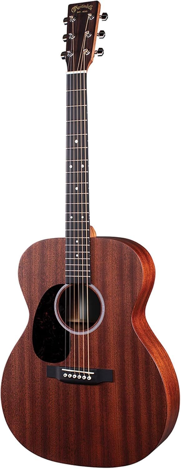 Martin Guitar Road Series 000-10E Acoustic-Electric Guitar with Gig Bag, Sapele Wood Construction, 000-14 Fret and Performing Artist Neck Shape with High-Performance