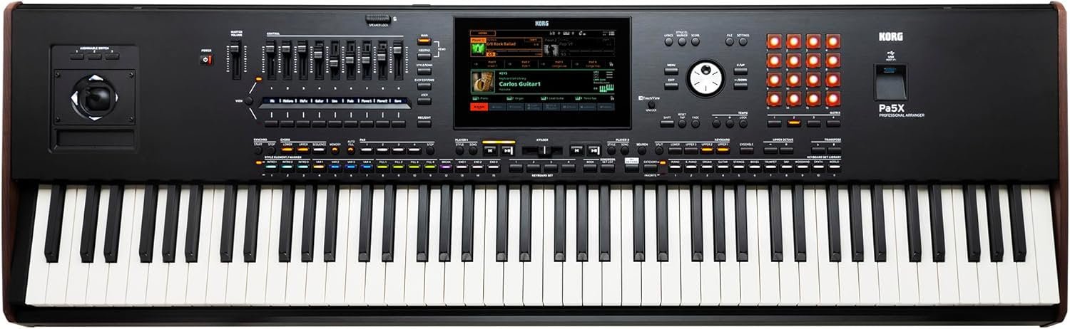 Korg 88-Key Pa5X Professional Arranger with Color Touch Screen