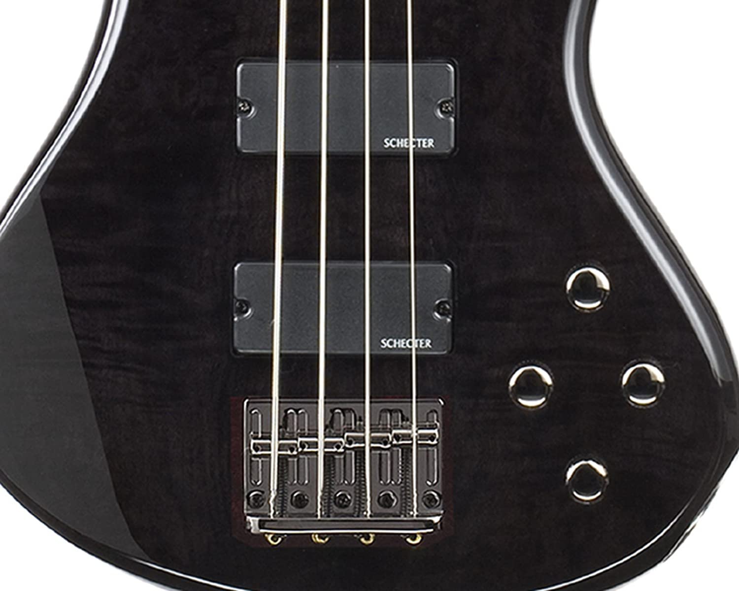 Schecter Stiletto Extreme-4 Bass Guitar (4 String, See-Thru Black)