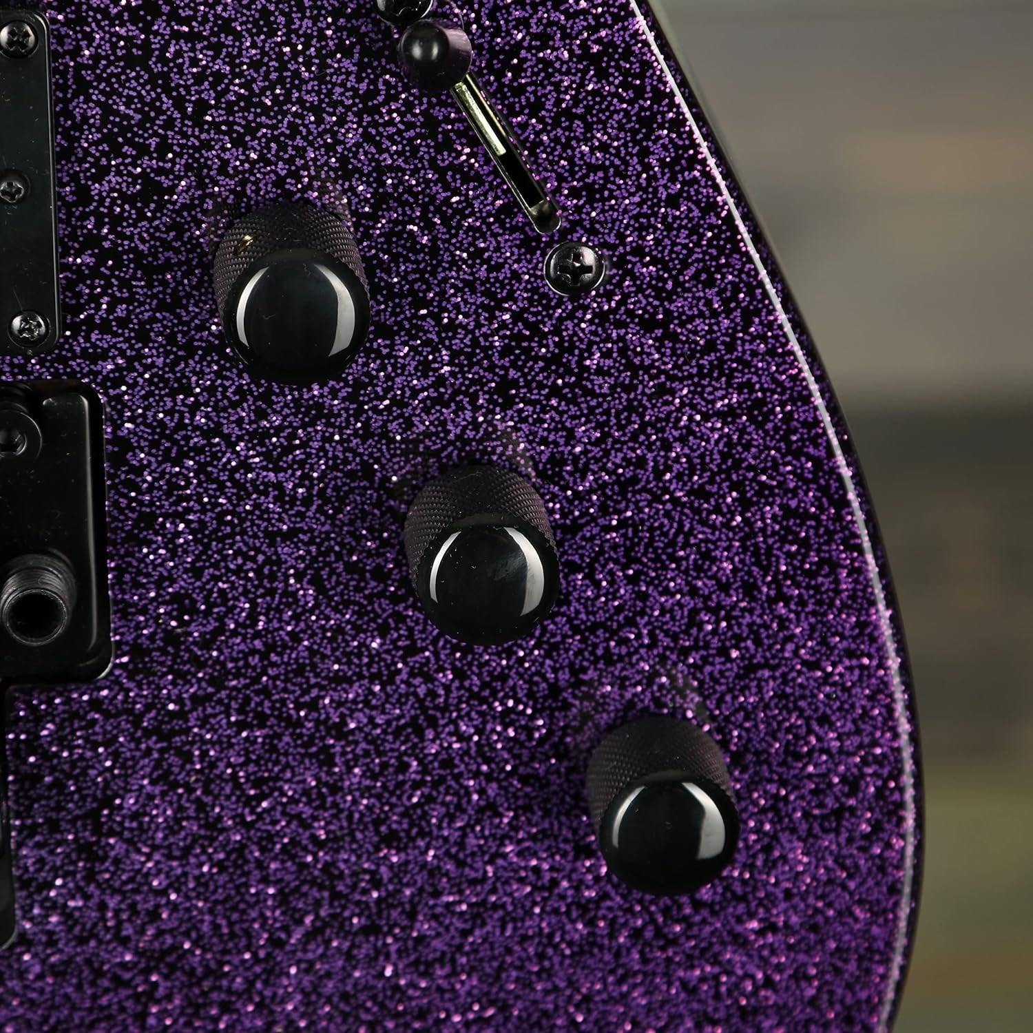 ESP LTD KH-602 Signature Series Kirk Hammett Electric Guitar with Case, Purple Sparkle