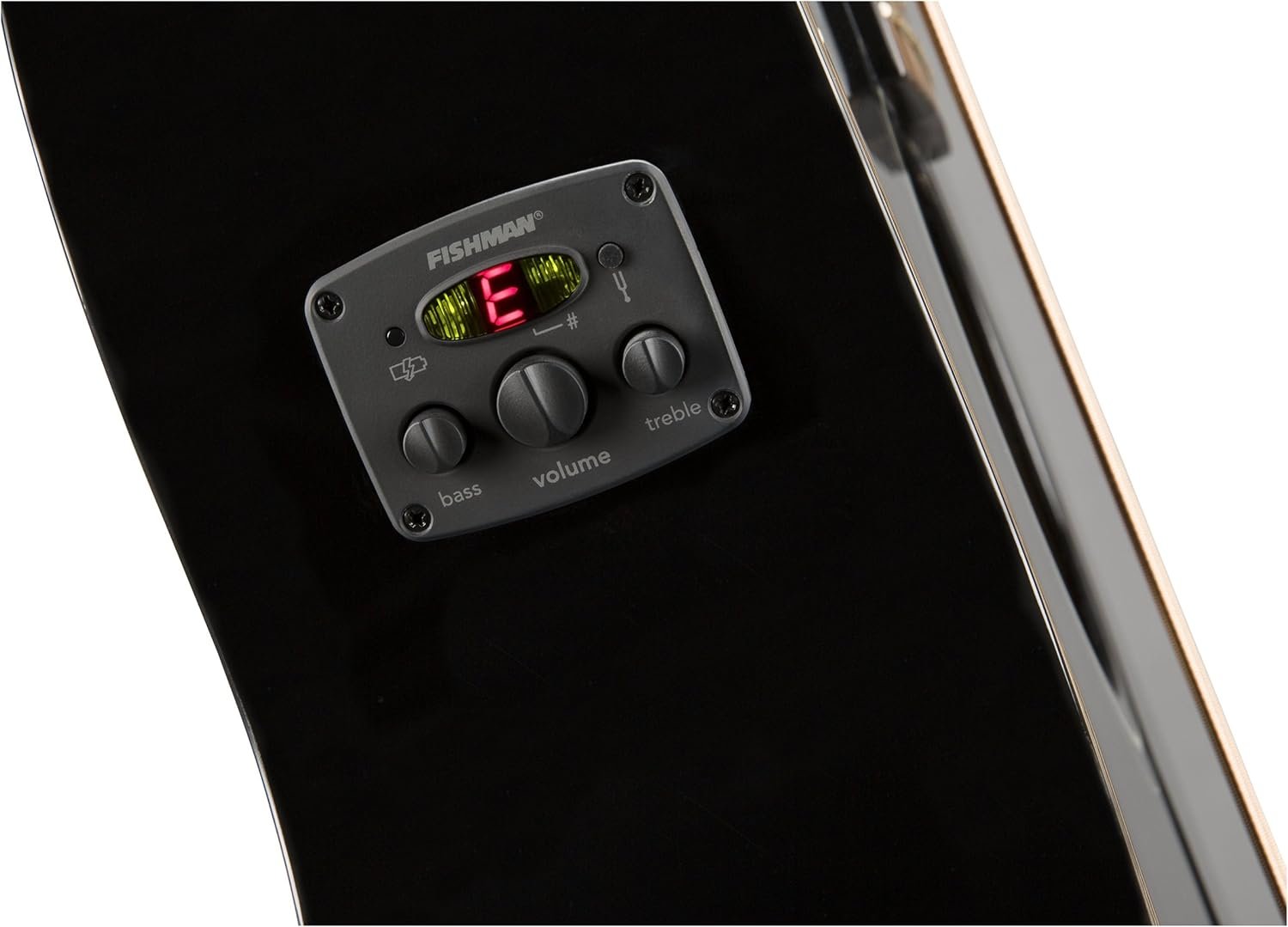 Fender Acoustic Bass Guitar 4-String with Fishman Bass Acoustic Guitar Pickup with Tuner and Equalizer, Classic Design with Rounded Walnut Fingerboard, Mahogany Construction, Spruce Top