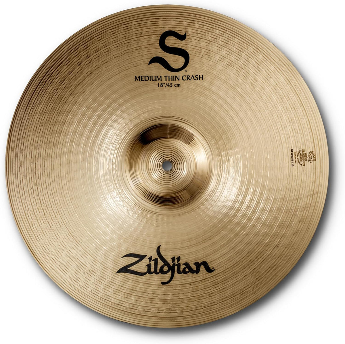 Zildjian S18MTC 18" S Medium Thin Crash Cymbal