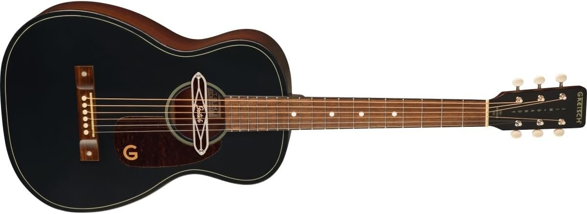 Gretsch Jim Dandy Deltoluxe Parlor Acoustic-electric Guitar - Black