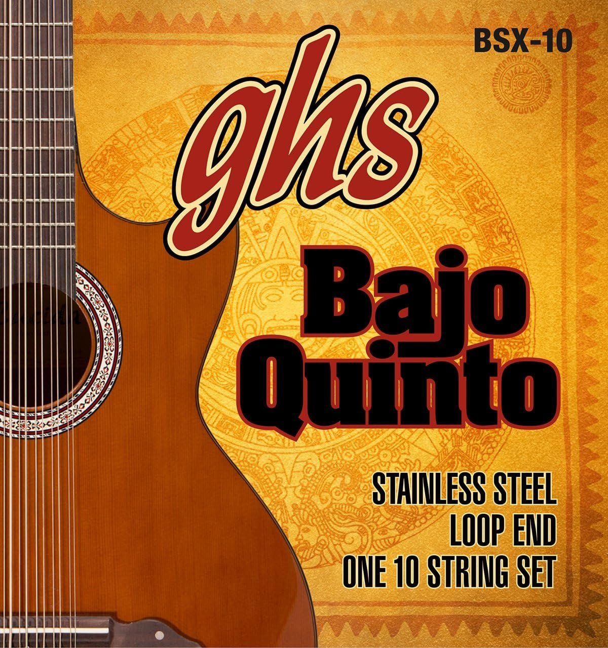 GHS Strings GHS Stainless Steel Bajo Quinto Strings-Loop End (BSX-10)