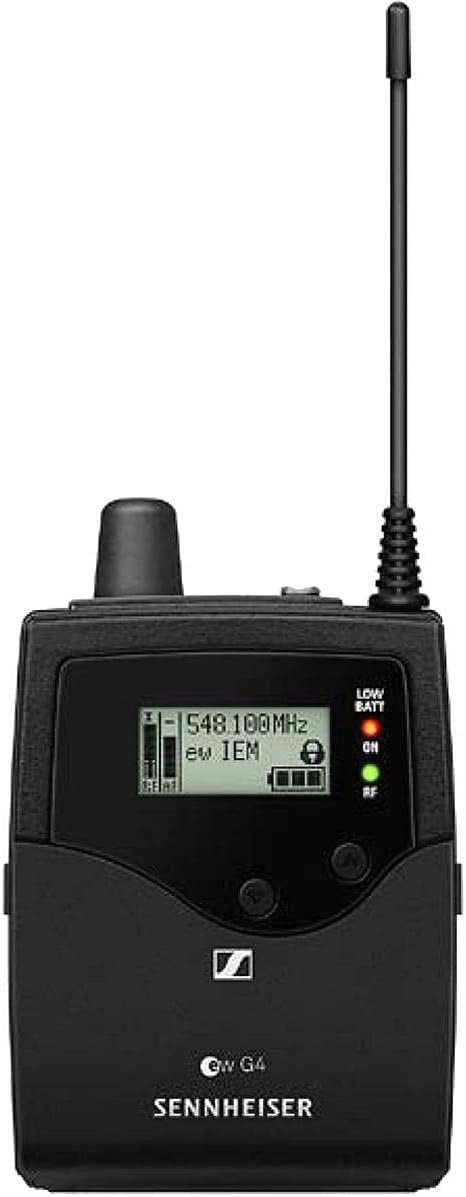 Sennheiser Pro Audio Sennheiser ew IEM G4-Twin-G in Ear Monitor System w/ 2 Belt Packs Range (566-608Mhz), Dual Beltpack
