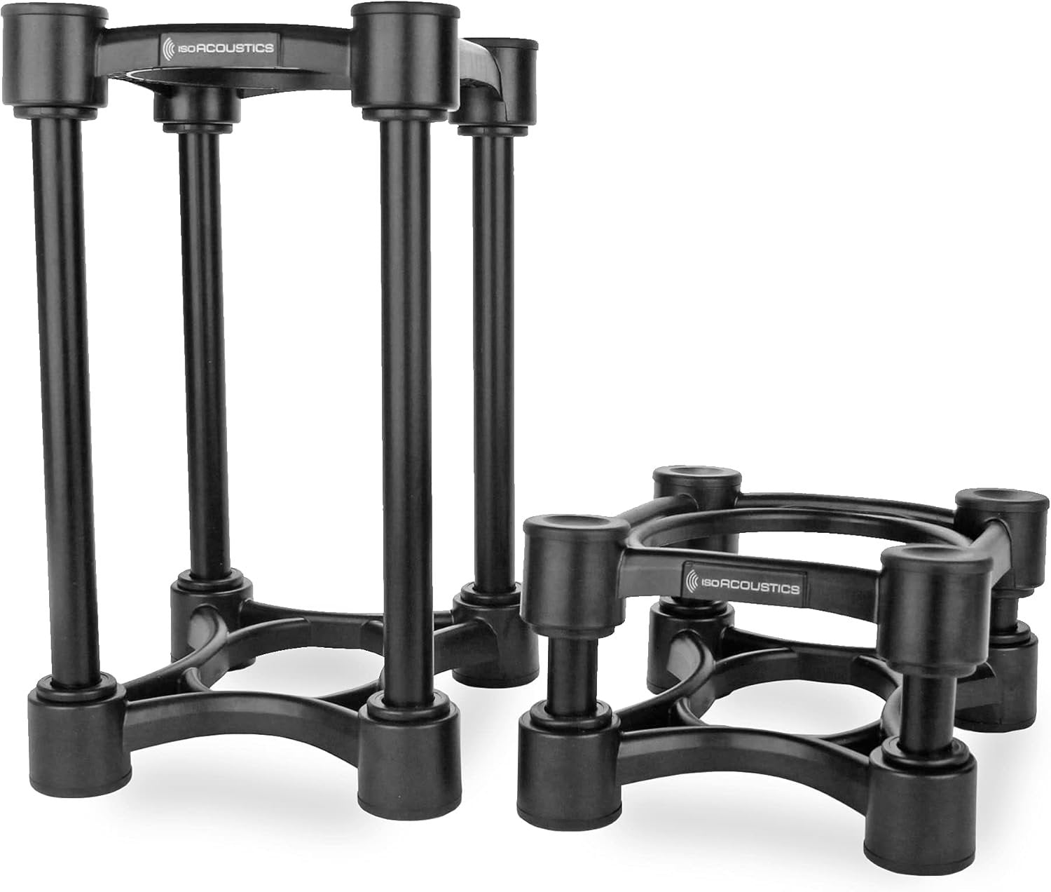 IsoAcoustics Iso-Stand Series Speaker Isolation Stands with Height & Tilt Adjustment: Iso-130 (5.1" x 6”) Pair