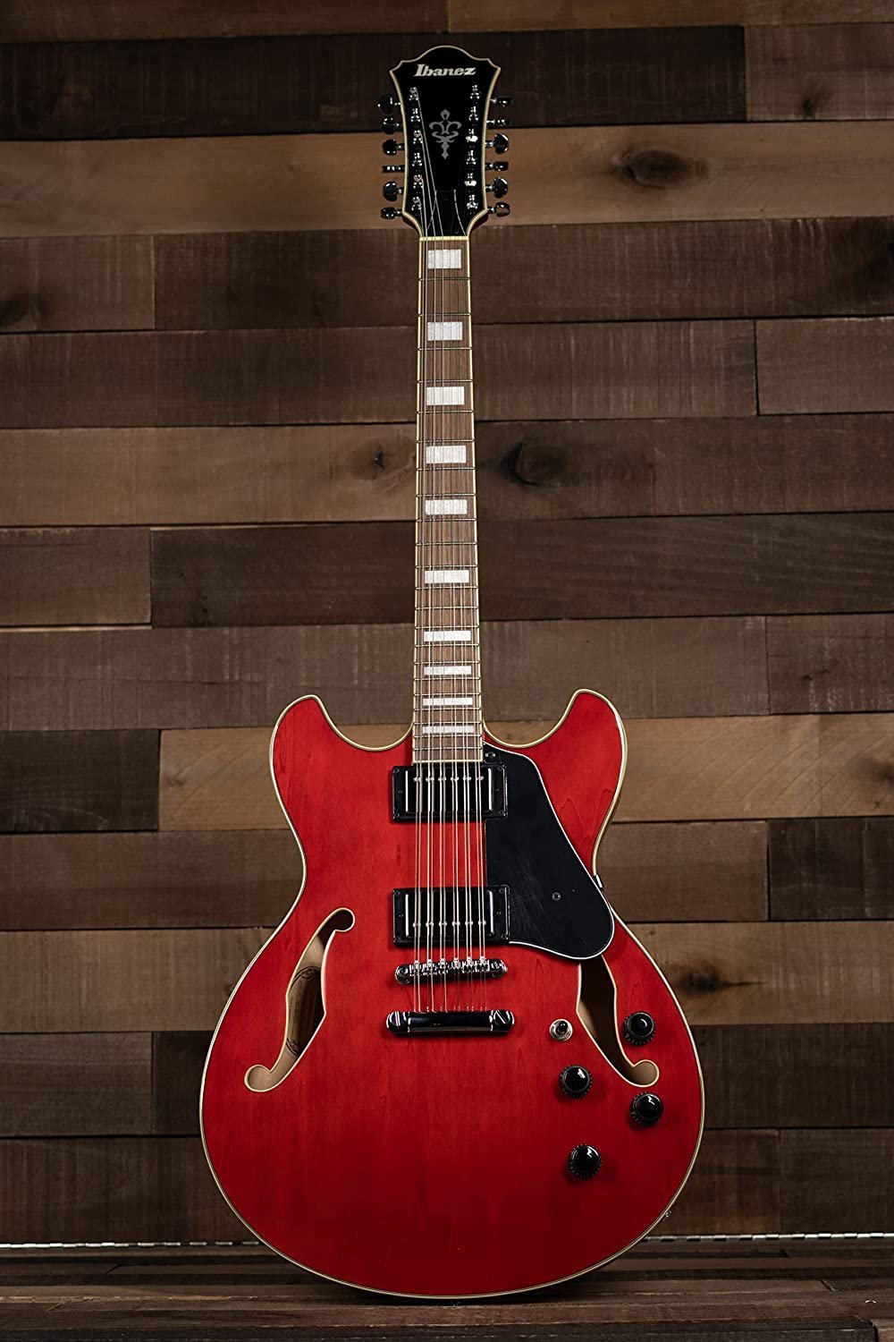 Ibanez Artcore AS7312 12-String Semi-Hollow Electric Guitar Transparent Red