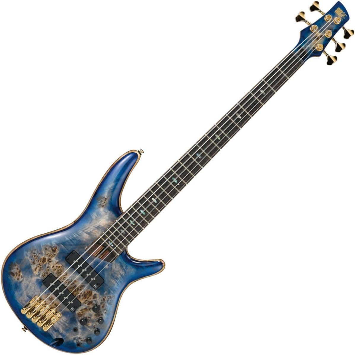 Ibanez SR2605 Premium 5-String Bass Cerulean Blue Burst