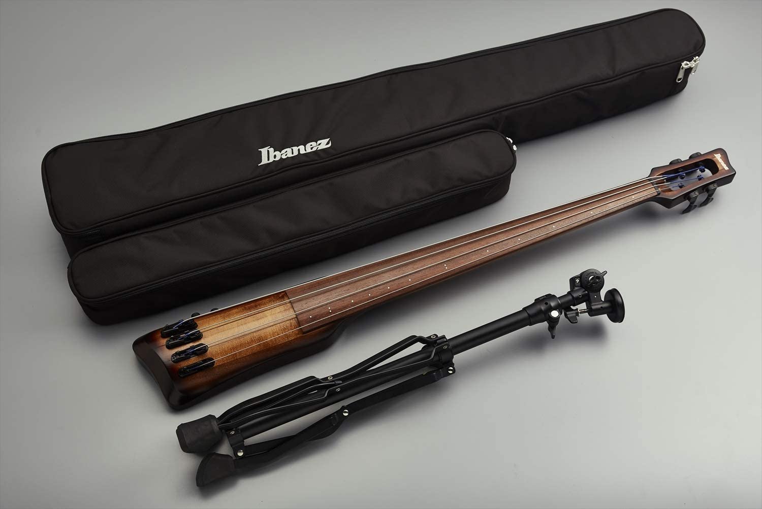 Ibanez UB804 Upright Bass Mahogany Oil Burst w/Tama Roadpro Stand and Gig Bag